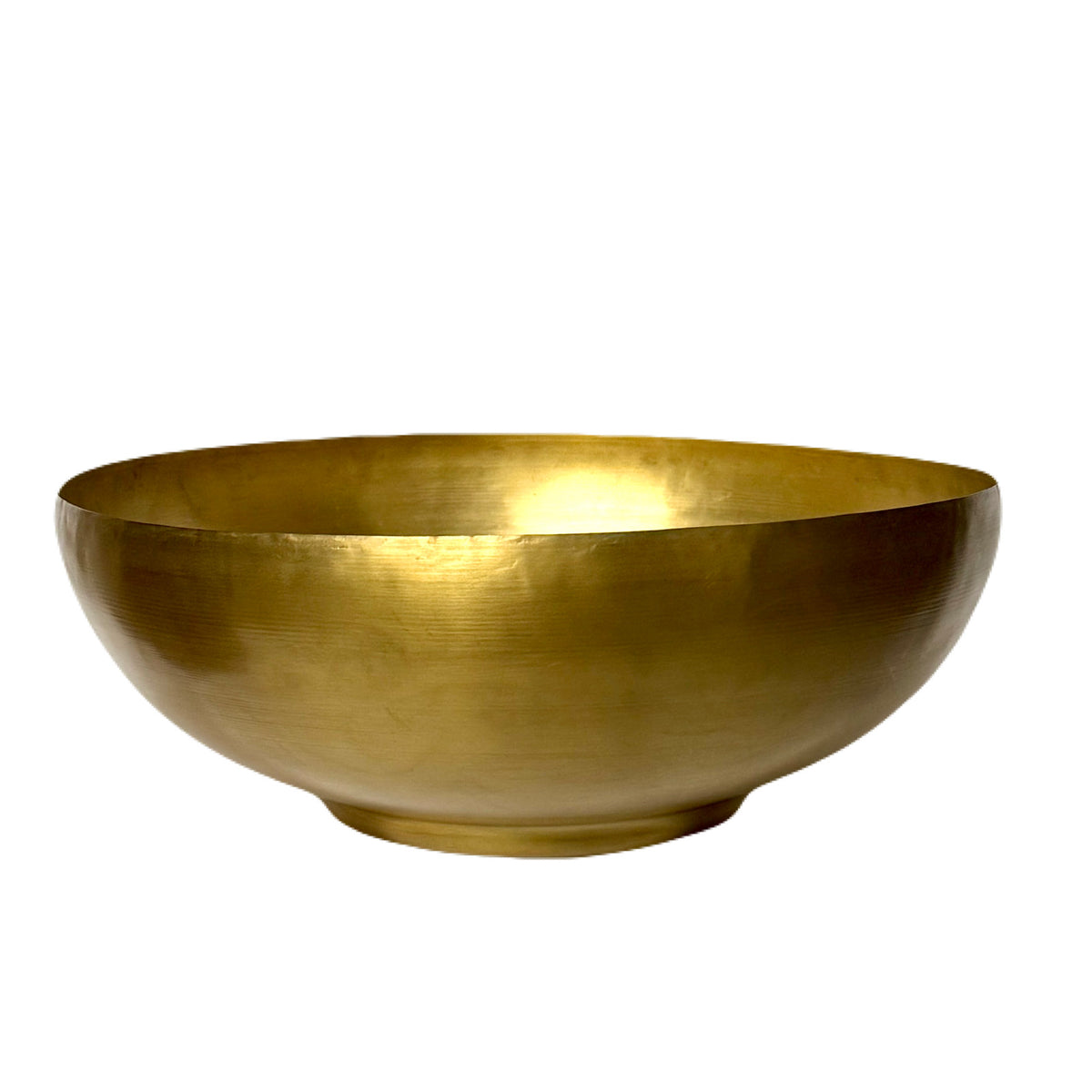 Aged Gold Iron Bowl