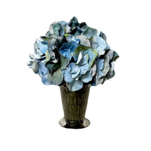 Load image into Gallery viewer, [JCH-AHDBL] Glass Julep Cup Hammered - Artificial Hydrangea Blue
