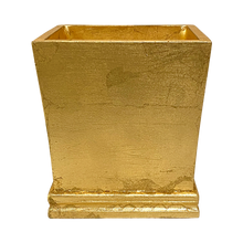 Load image into Gallery viewer, [MSP-G-MLPM] Mini Square Container Gold Leaf - Multicolor Roses Red &amp; Yellow, Manzi and Hydrangea Basil
