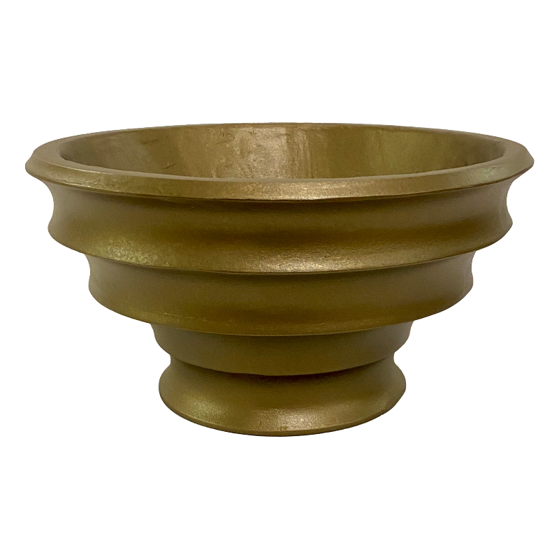 Resin Round Container - Bronze