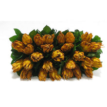 Load image into Gallery viewer, [WSRPS-GG-YPE] Wooden Short Rect. Container Grey Green - Protea Yellow
