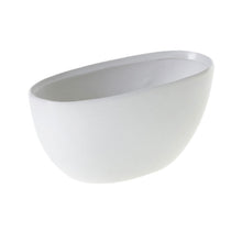 Load image into Gallery viewer, [METS-W-ORGR] Ceramic Boat Small White - Artificial Orchid White &amp; Green
