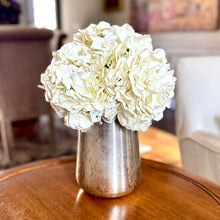 Load image into Gallery viewer, [NORL-AHDW] Silver Vase Metal Large - Artificial Hydrangea White
