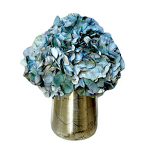 Load image into Gallery viewer, [NORL-AHDBL] Silver Vase Metal Large - Artificial Hydrangea Blue
