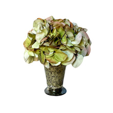 Load image into Gallery viewer, [JCH-AHDGR] Glass Julep Cup Hammered - Artificial Hydrangea Green
