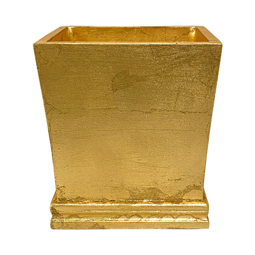Resin Mini Square Container - Gold Leaf