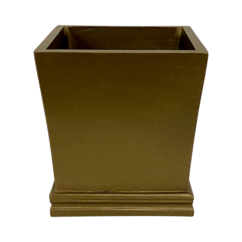 Resin Mini Square Container - Bronze