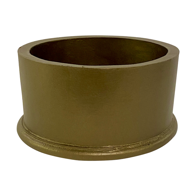 Resin Round Container Short - Bronze