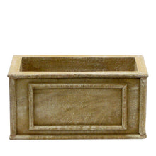 Load image into Gallery viewer, [WRP-WA-WOBKHDI] Wooden Rect Container Natural - Wild Oats, Banksia Natural &amp; Hydrangea Ivory
