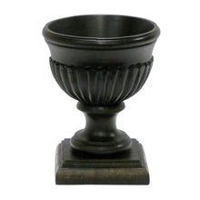 Load image into Gallery viewer, [WRU-BA-PNMLP2] Wooden Ribbed Urn Black Antique - Pensularia w/ Multicolor