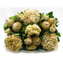 Load image into Gallery viewer, [RPCH-BKCLHDI] Copper Metal Rect Container - Banksia Natural, Celosia and Hydrangea Ivory