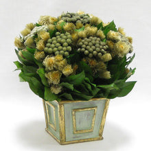 Load image into Gallery viewer, [WMSP-GG-PSN] Wooden Mini Square Container Gray/Green - Brunia &amp; Phylicens Natural
